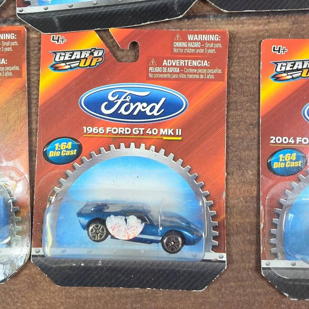 Gear'd Up Diecast Cars Kids 1:64 Multicolor Good Ford Shelby GT40 Lot of 6